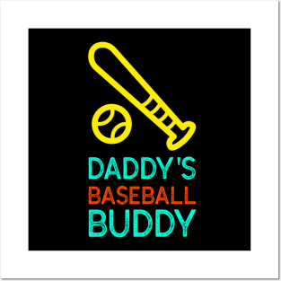 Daddy's Baseball Buddy | Cute Baseball Posters and Art